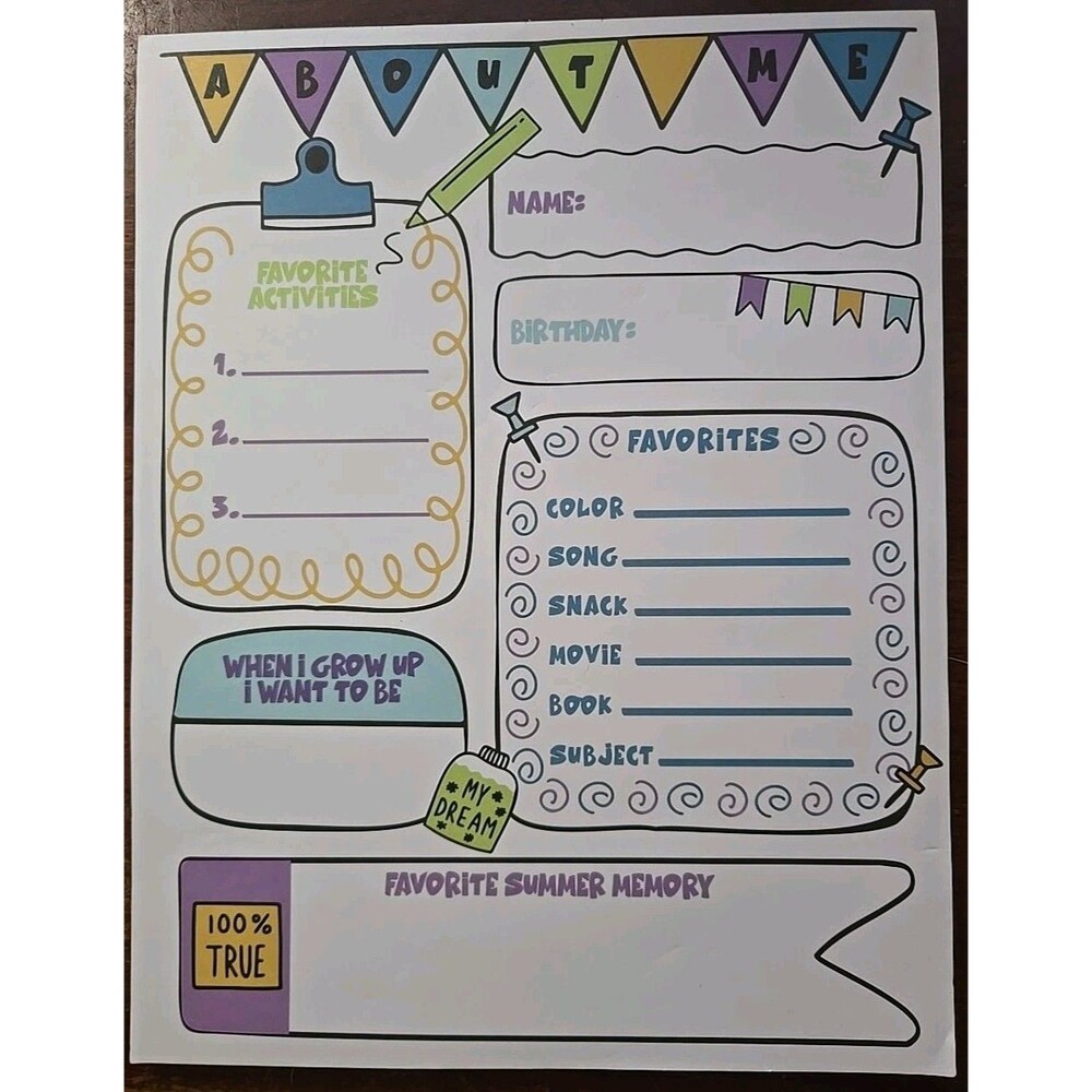 Pen+Gear Activity Sheets, 50 Count - Perfect for Teachers - New - Not Sealed